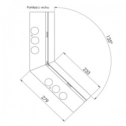 Narożnik zewnętrzny – NZ DRIP 135 stopni