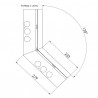 Narożnik zewnętrzny – NZ DRIP 135 stopni
